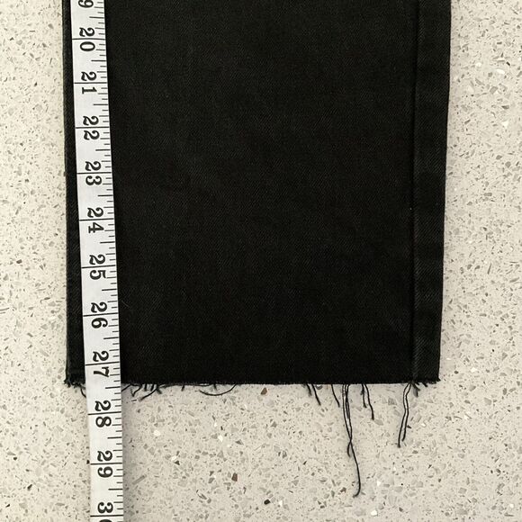 We The Free Curvy Button Fly Jeans Raw Hem Black Washed 29 - Picture 7 of 12